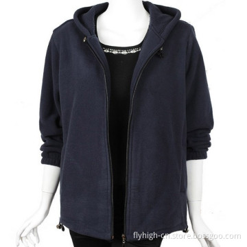 Polar Fleece Hoodie Women's Casual Zipper Jacket